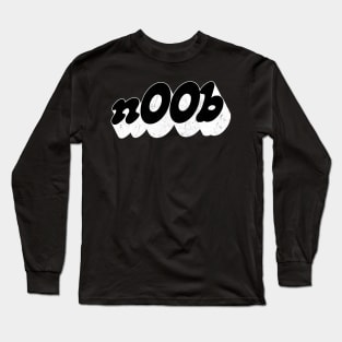 n00b // Retro Style Gamer Gift Long Sleeve T-Shirt